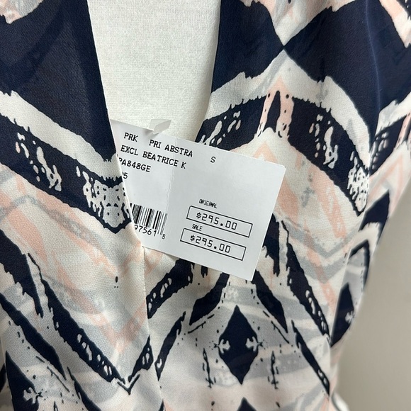 Parker Blue and Pink Halter Maxi Sundress - Picture 2 of 6